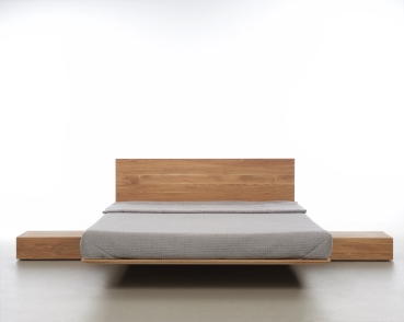 II WAHL OUTLET NOBBY das schlichte Bett aus Holz in Schwebeoptik zeitlos aktuell & modern
